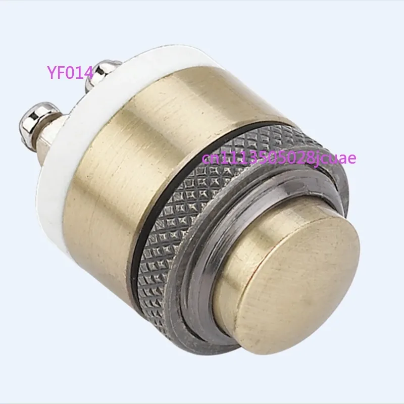 10PCS ELEWIND 16mm High Dome Head Brass (Bronze-coloured) Doorbell Push Button (PM163-10,16mm)