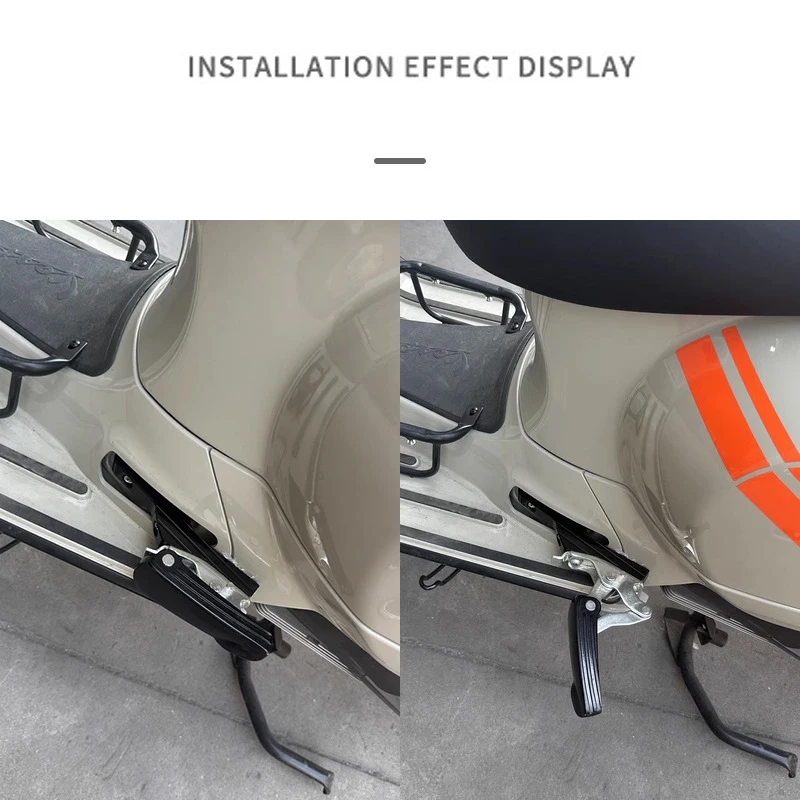 Motorcycle Accessories New Passenger Foot Peg Extensions Extended Footpegs for Vespa GTS300 GTV125 200 250 300ie