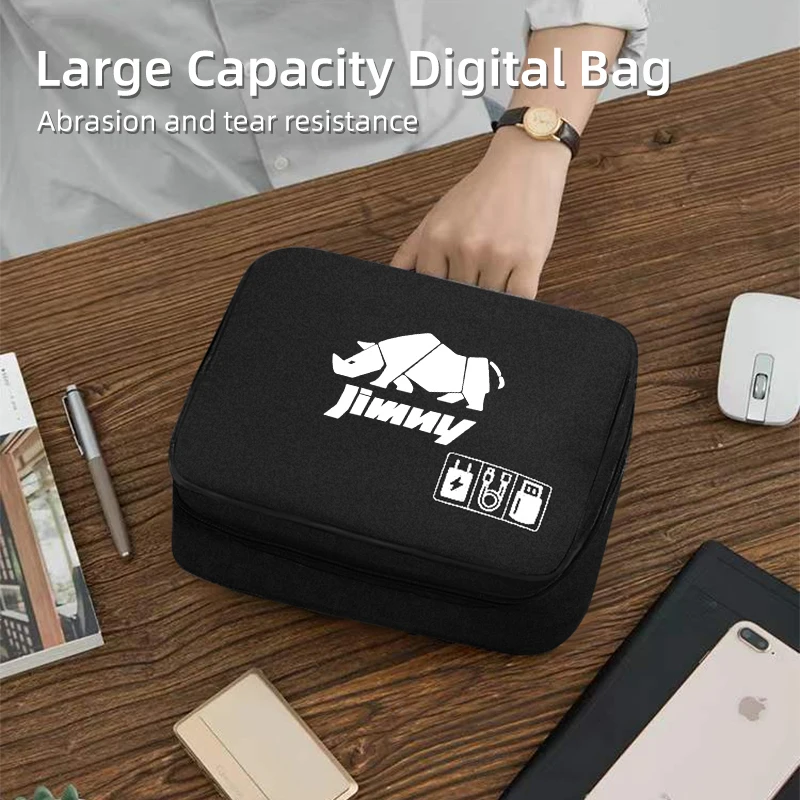 سيارة حقيبة التخزين الرقمية كابل بيانات USB المنظم حزمة لسوزوكي جيمي بالينو سباسيا Xbee S-Presso Ertiga Kizashi SX4 S-Cross