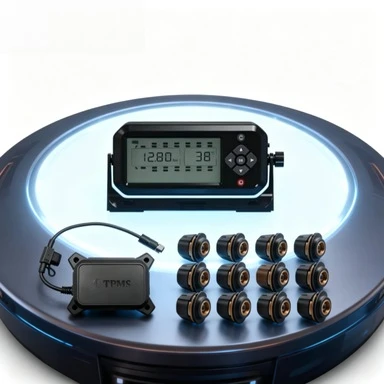 

Factory Supply 12 Wheels TPMS Tire Pressure Monitor System High Pressure Resistance Sensor for Heavy Duty Trailer Truck