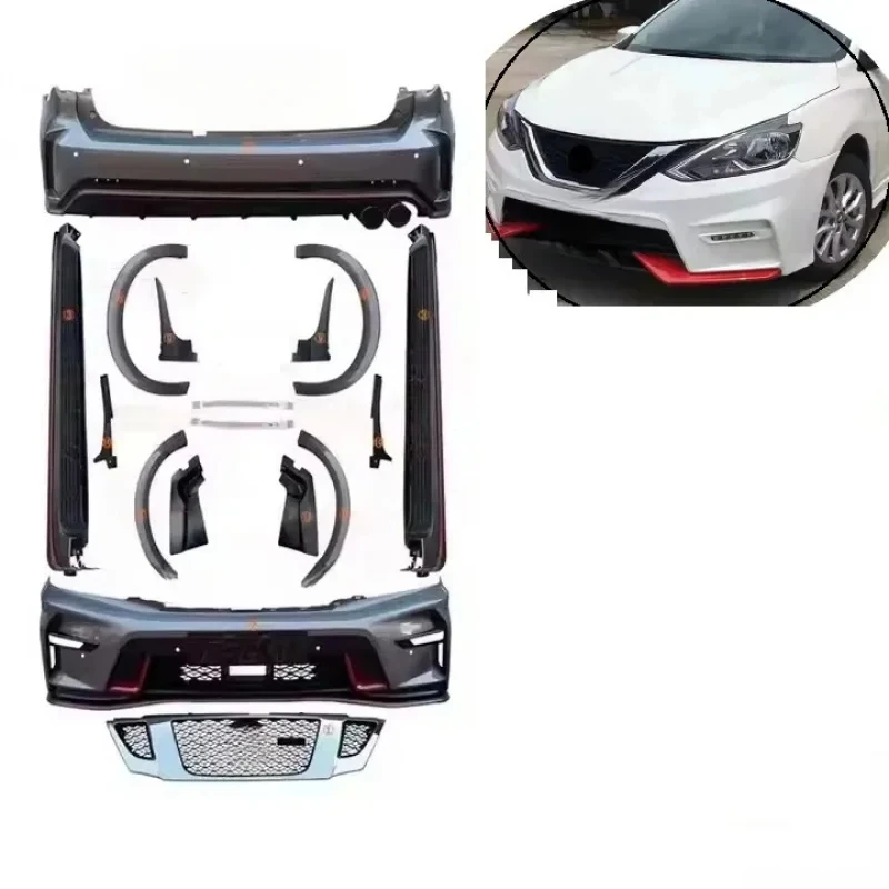 

2016 Style Car Body Kit Front Rear Bumper Grille Step Bar Spoiler Exterior Modified Accessories