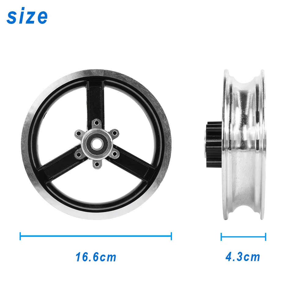 10 Inch Aluminium Alloy Wheel Hub Rim For Electric Scooter Kugoo M4 and M4 Pro Front Wheel Tire Split Hubs Replacement Accessory