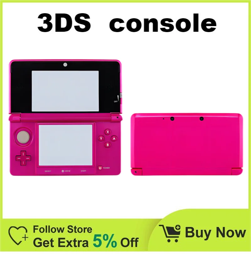 

Nintendo 3DS console - Girl Pink 3.5-inch small screen / free games / original handheld game console Cooking game