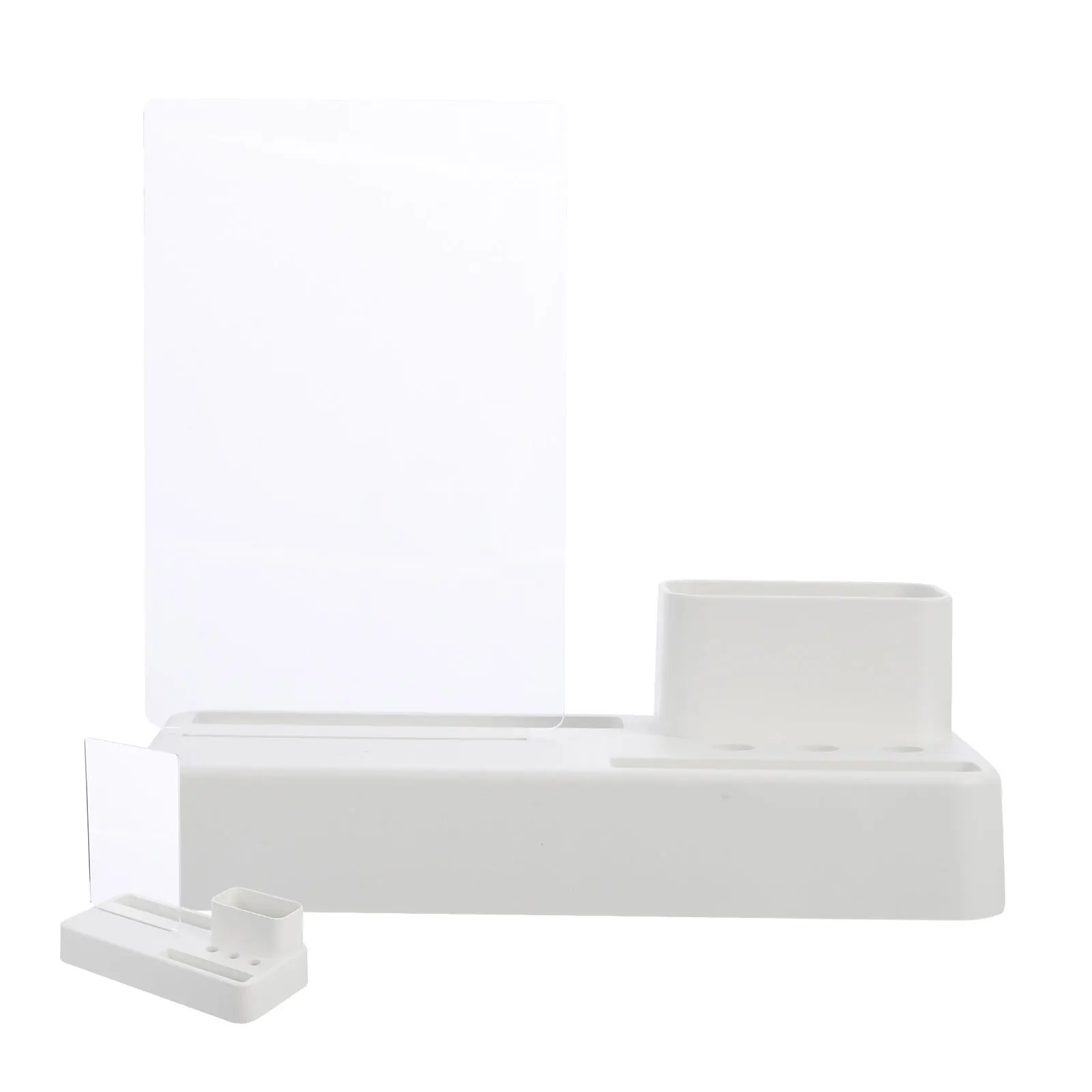 

Acrylic Message Board Whiteboards Small Desk Dry Erase with Stand Table Note Plastic Office Erasable Portable Notepad