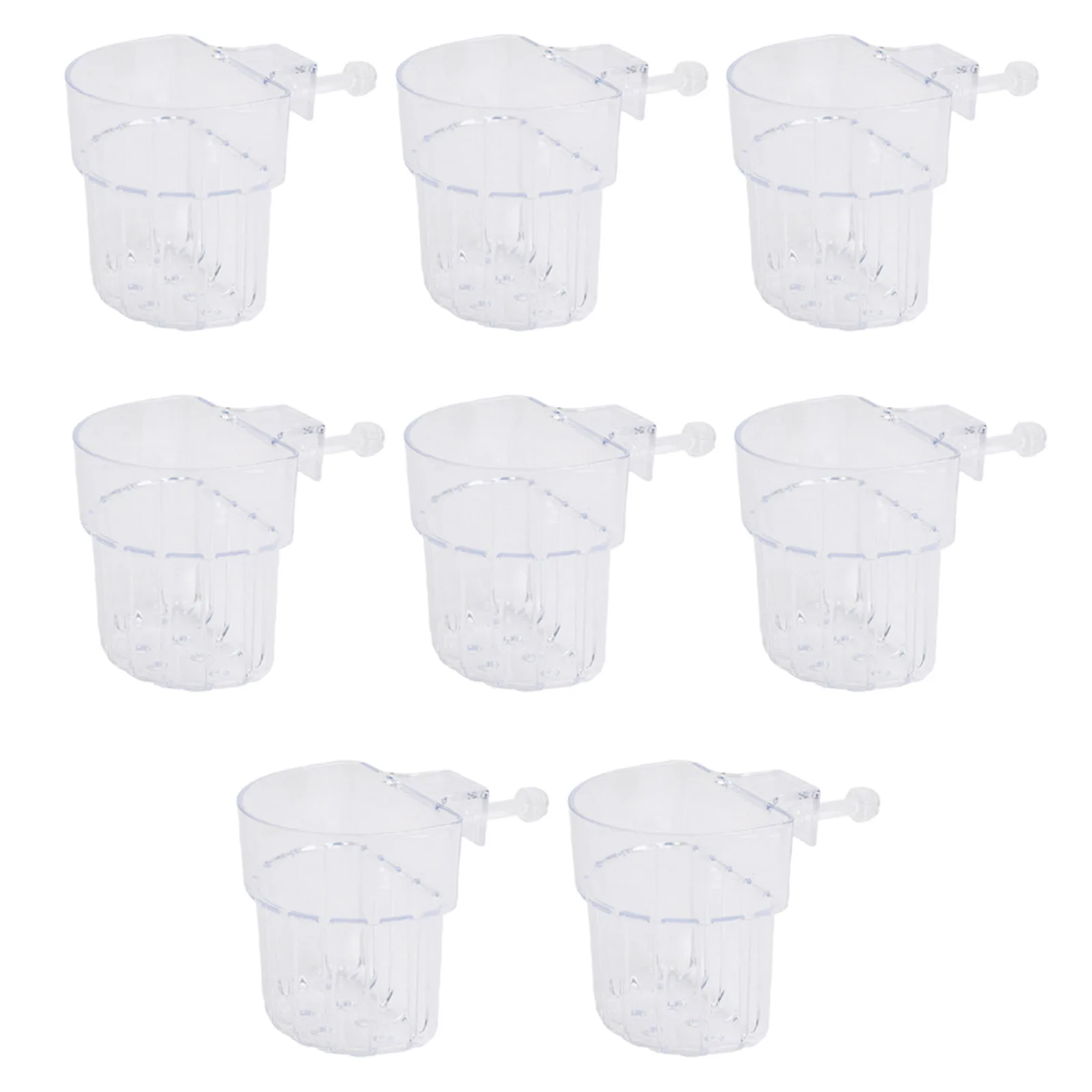 8 Piece Aquarium Plant Set Aquatic Plant Holder As Shown Aquarium Plant Holder Long-lasting Support Optimized Light Exposure
