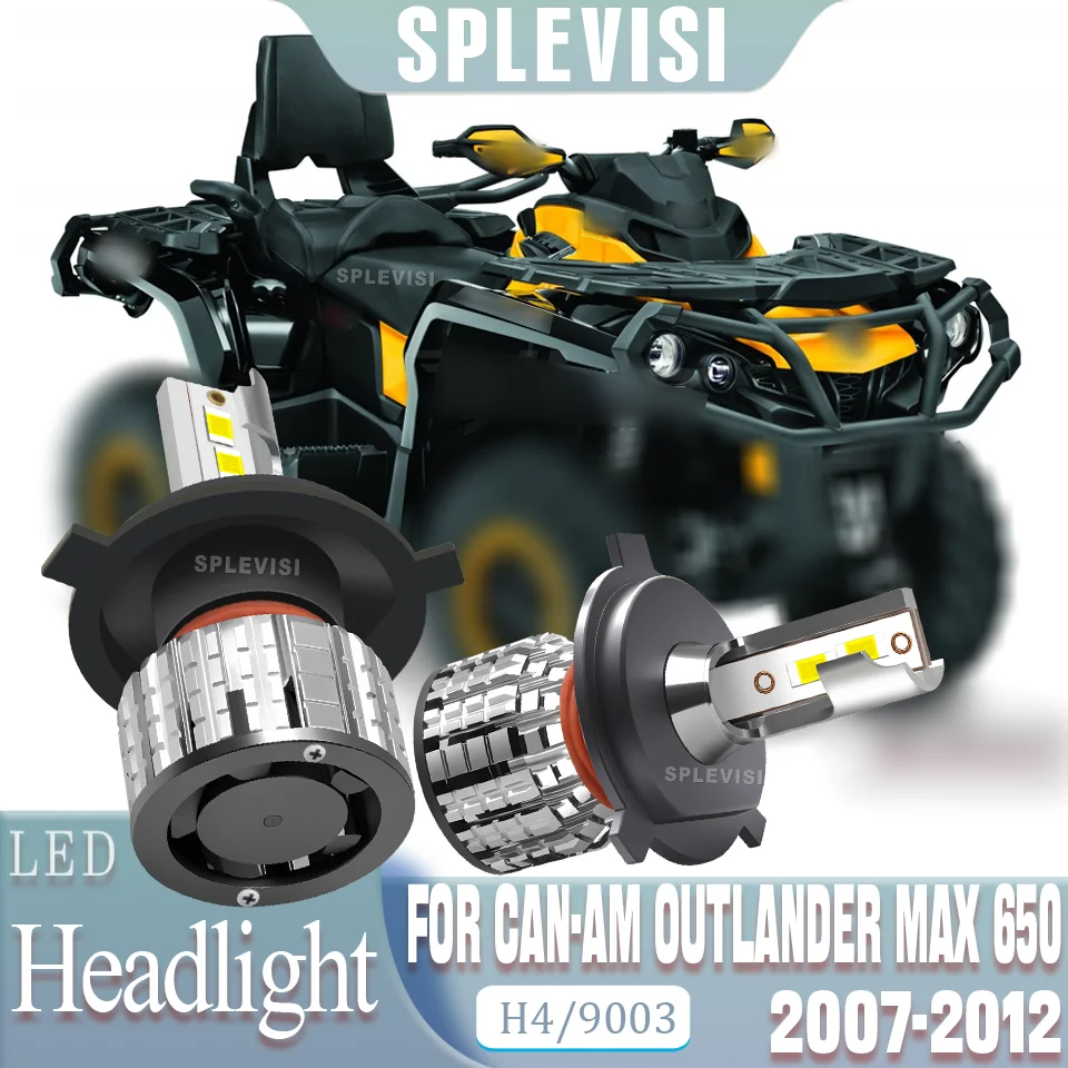 

Clear Night Vision Durable Construction LED H4 motorcycle Headlight For Can-Am Outlander Max 650 2007 2008 2009 2010 2011 2012