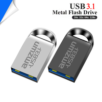 Mini Pendrive USB3.1 Flash Stick 16GB 32GB 64GB 128GB Metal Super Flash USB Disk High-Speed Memory for Computer