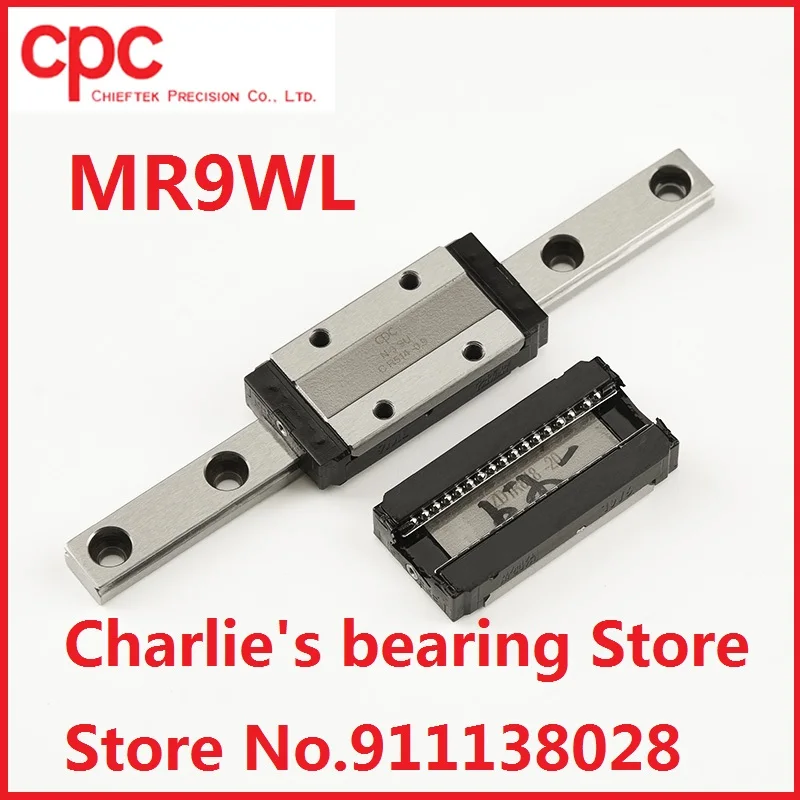 1pc 100% brand new taiwan original genuine CPC miniature linear guide block MR9WL