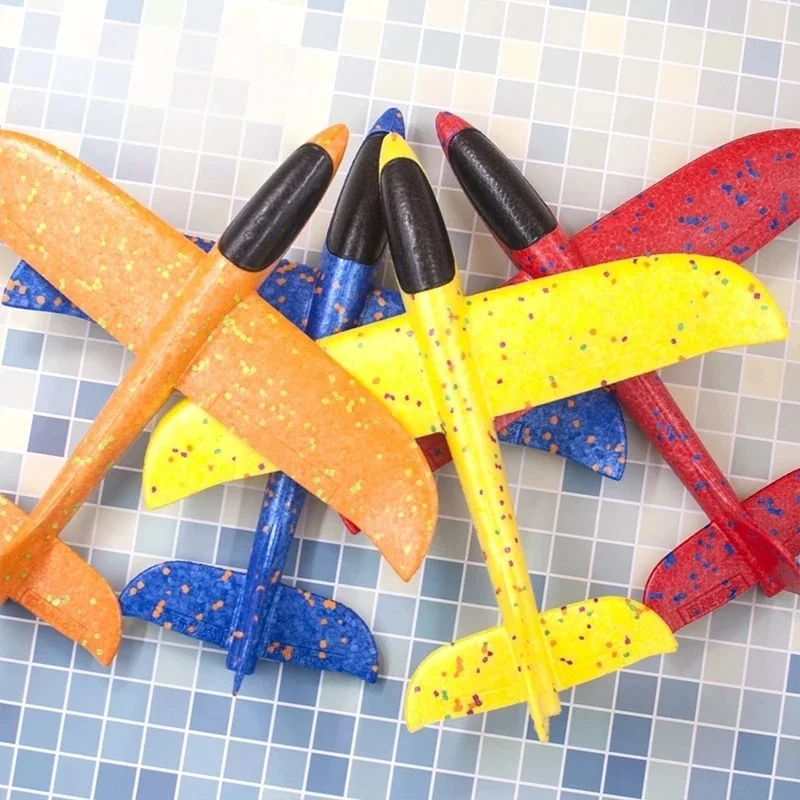 

Большой игрушечный самолет из пены EVA, ручной бросок, полетный планер, самолет, модель самолета «сделай сам», игрушка, бросающий круглый самолет, подарки для детей