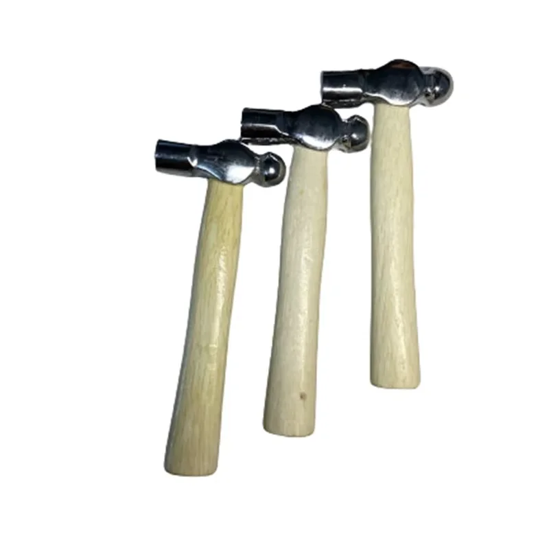 Round Head Wooden Handle Mini Hammer – Multi-Use Tool for Cracking Walnuts & Car Escape, Handy Smashing for Daily Tasks