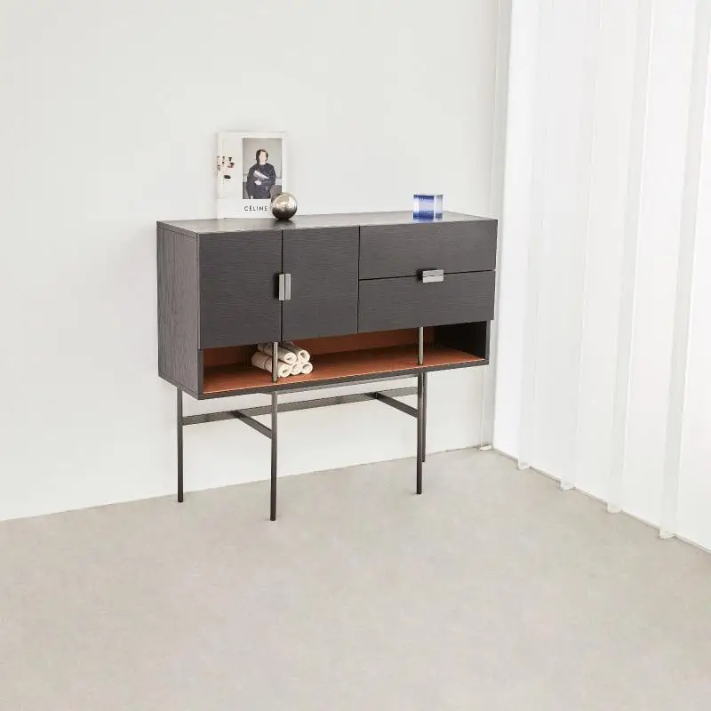 

Simple light luxury dining side cabinet Small apartment against the wall Multifunctional storage cabinet