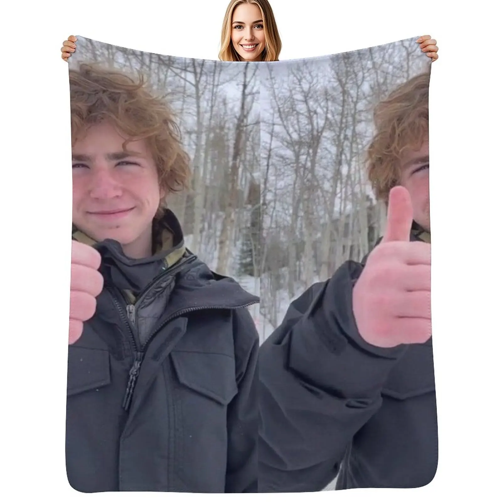 

Percy Jackson walker scobell Throw Blanket Bed Blankets For Sofas for winter Personalized Gift Blankets