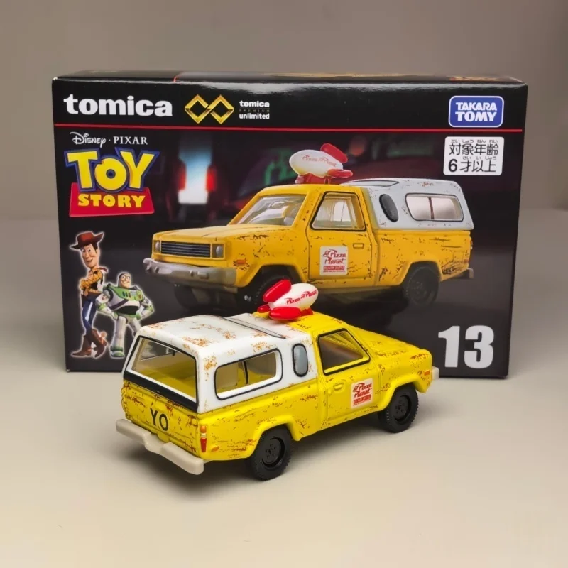 hot sale Takara Tomy Tomica Premium Unlimited 13 Pizza Planet Delivery Truck Alloy Diecast Model Car Disney Pixar Toy Story