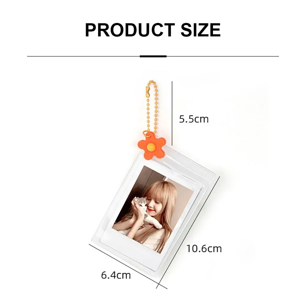 เคสโปร่งใส PVC เก็บภาพ3นิ้วแบบพกพา5ชิ้นซองใส่การ์ดกันน้ำขนาดเล็กรูปดาวสำหรับฟิล์มขนาดเล็กฟูจิฟิล์มขนาดเล็ก12