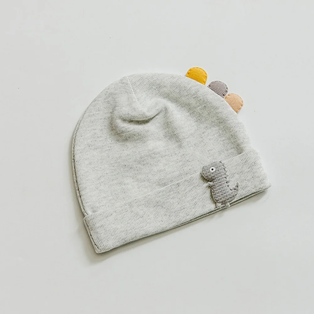 Cotton Baby Hat Spring Autumn Winter Boys Girls Soft Cartoon Dinosaur Caps Newborn Baby Hats For Kids 0-3 Months