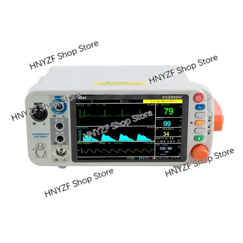 Standard Configuration Veterinary Equipment ETCO2 Multi-parameter Vet Animal