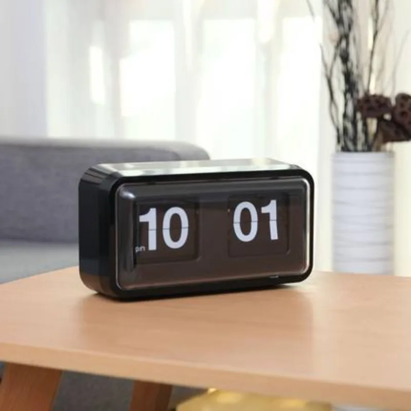 Modern Page Turning Clock Creative Bedroom Living Room Clock Nordic Silent Clock Dustproof Creative Design