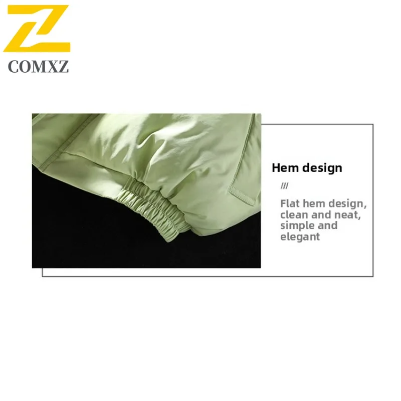 COMXZ Padded Jacket Men New Autumn Loose Turndown Collar Fly Fishing Windproof Workwear Outdoor Adventure Winter Padding Coat