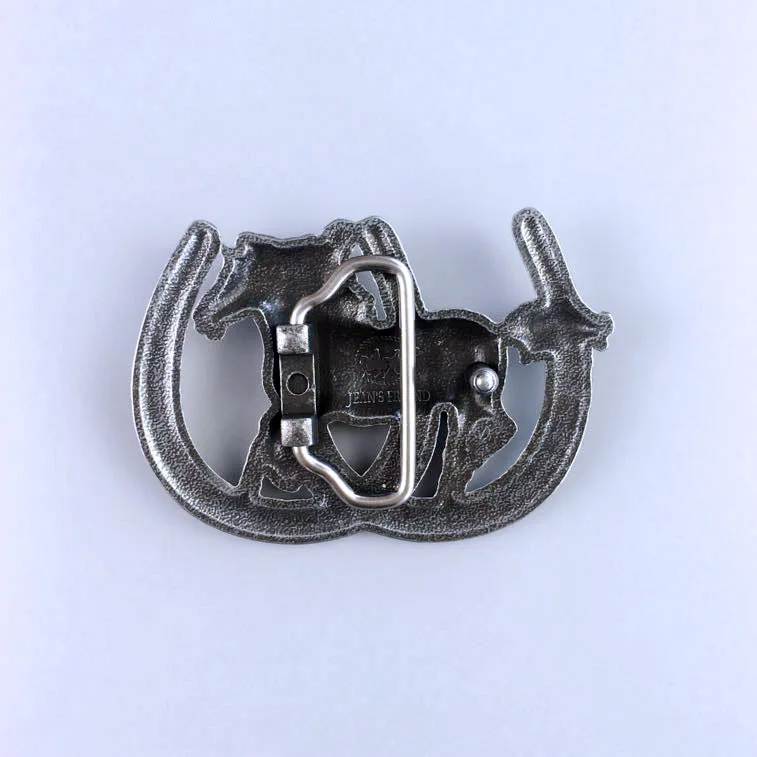 Vintage Style Horse Horseshoe Western Belt Buckle Hebilla BUCKLE-WT088