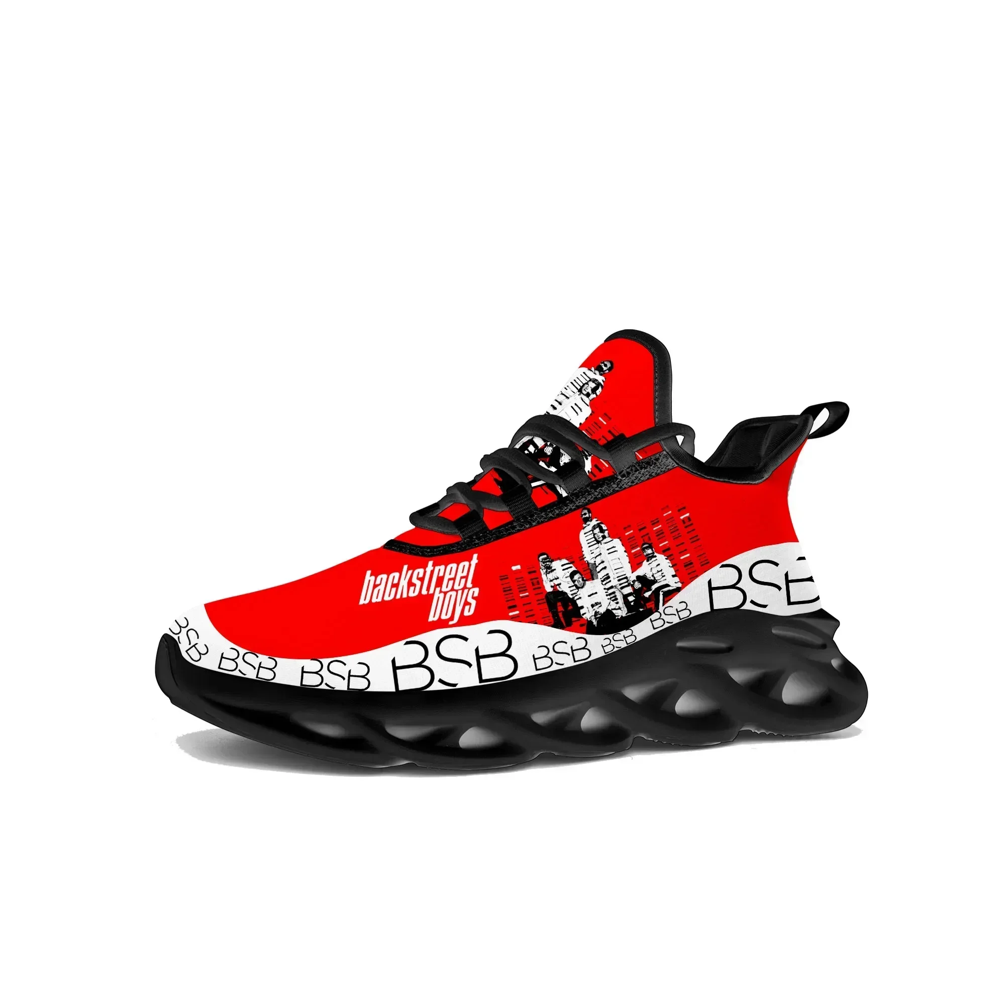 

Backstreet Boys Band BSB Flats Sneakers Mens Womens Pop Sports Running Shoe Sneaker Lace Up Mesh Footwear Tailor-made Shoe Black