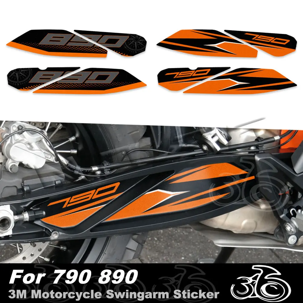 Motorcycle Swingarm Sticker Rotating Shaft Swing Arm Protection Decals Waterproof For KTM Duke 790 890 890 ADV Adventure