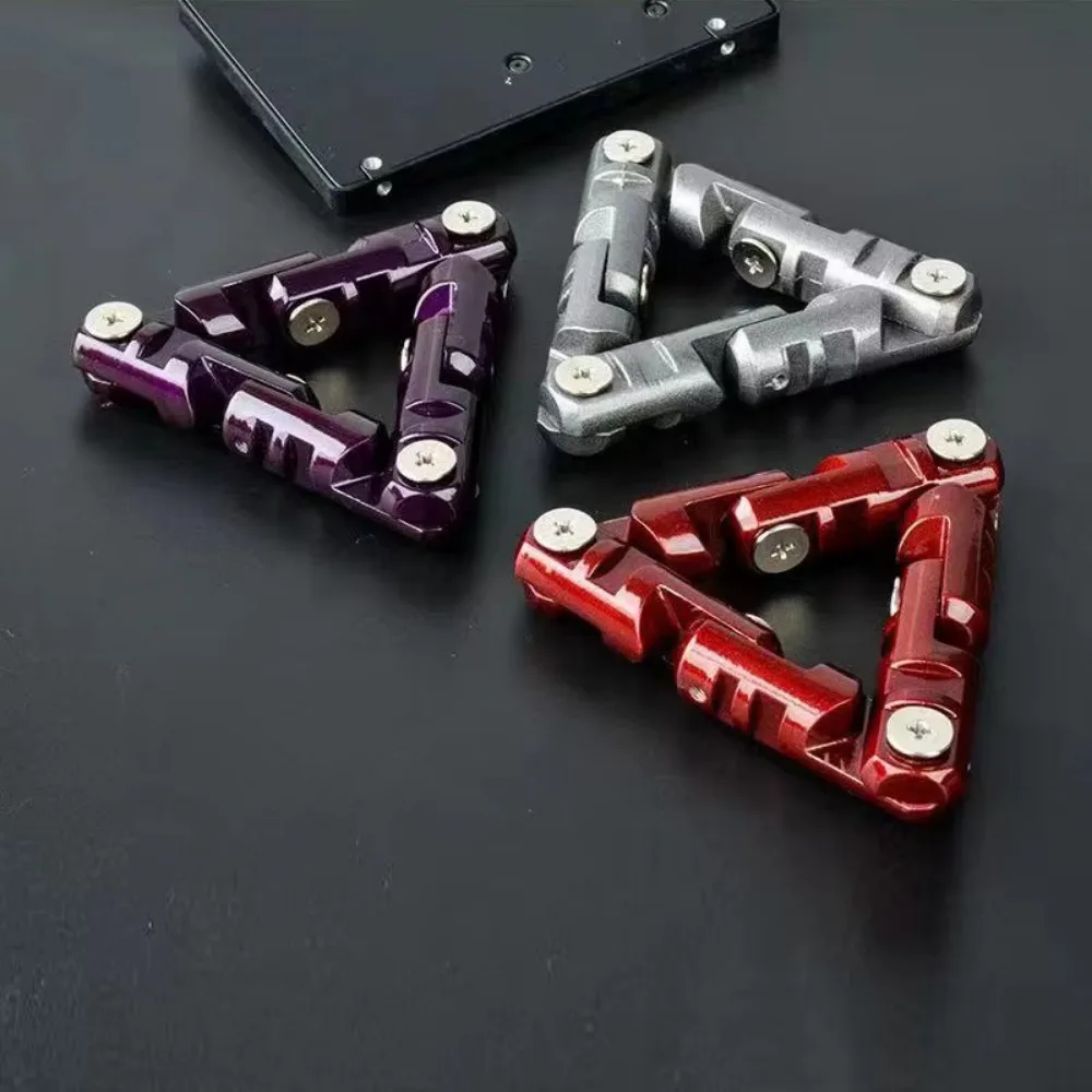 Nova corrente de metal edc brinquedo fidget adulto antiestresse alívio do estresse exercitador de mão criativo brinquedos para autismo tdah descompressão