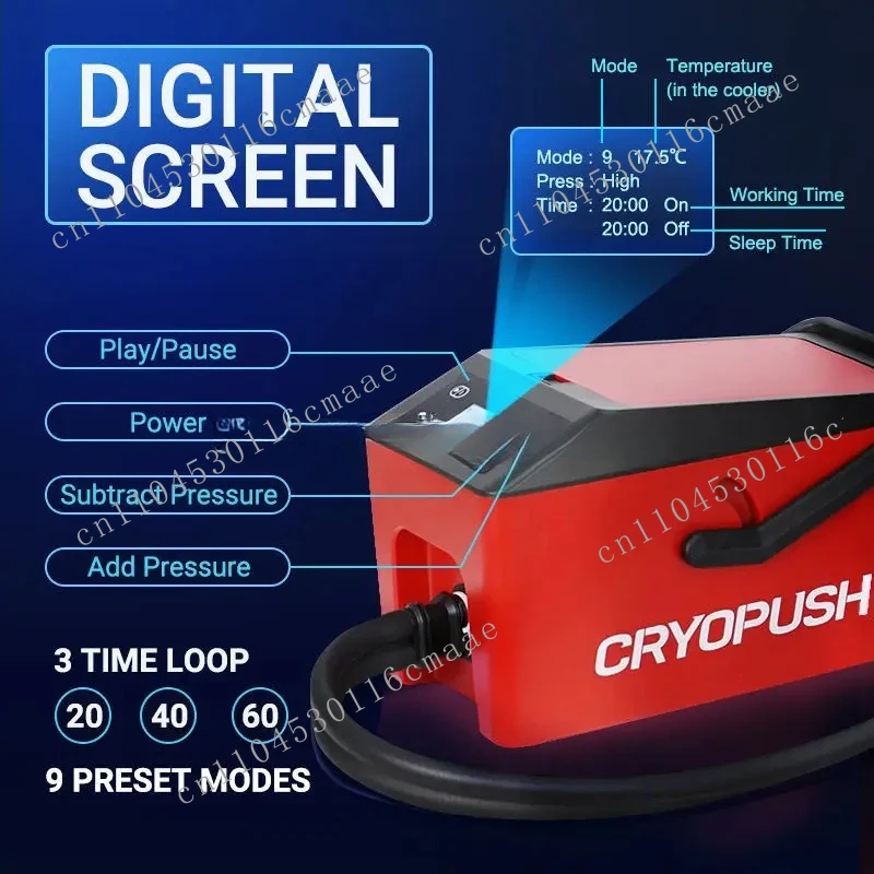 2024 جديد CRYOPUSH الركبة البرد الانتعاش الجليد الباردة ضغط العلاج آلة نظام العلاج الطبيعي