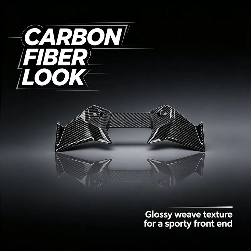 A11M-Motorcycle Front Aerodynamic Winglet Kit For BMW R1300R 2025 2026 Motorcycle Air Deflector Parts Carbon Fiber