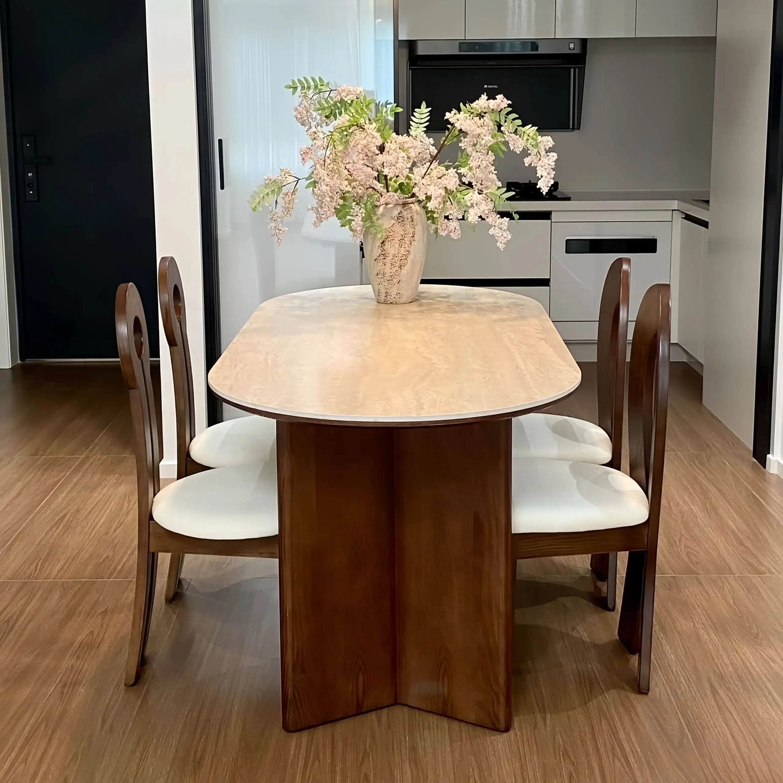 Comforable Wooden Dining Tables Modern Minimalist Dining Room Dining Tables Nordic Mesa Redonda Comedor Kitchen Furniture