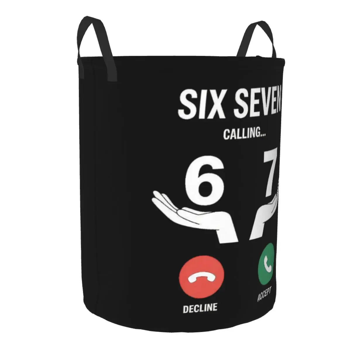 Custom Six Seven 67 Laundry Hamper Large Clothes Storage Basket Toys Bin Organizer for Boy Girl