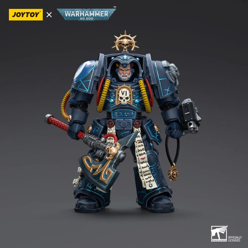 JOYTOY Warhammer 40,000 Action Figure Ultramarines Librarian in Terminator Armour Anime collection model toys gifts