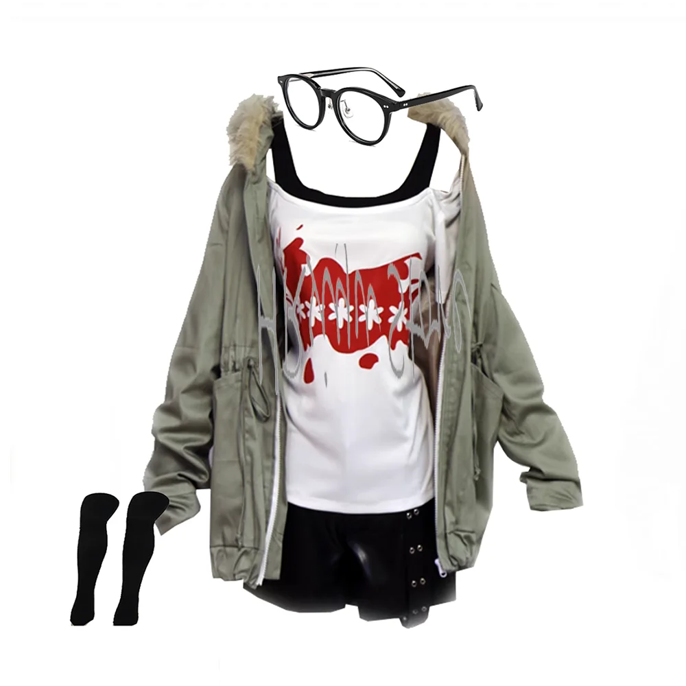 

Women's Cosplay Futaba Sakura Costume Casual Coat Jacket Shirt Tee Suit（ customized）