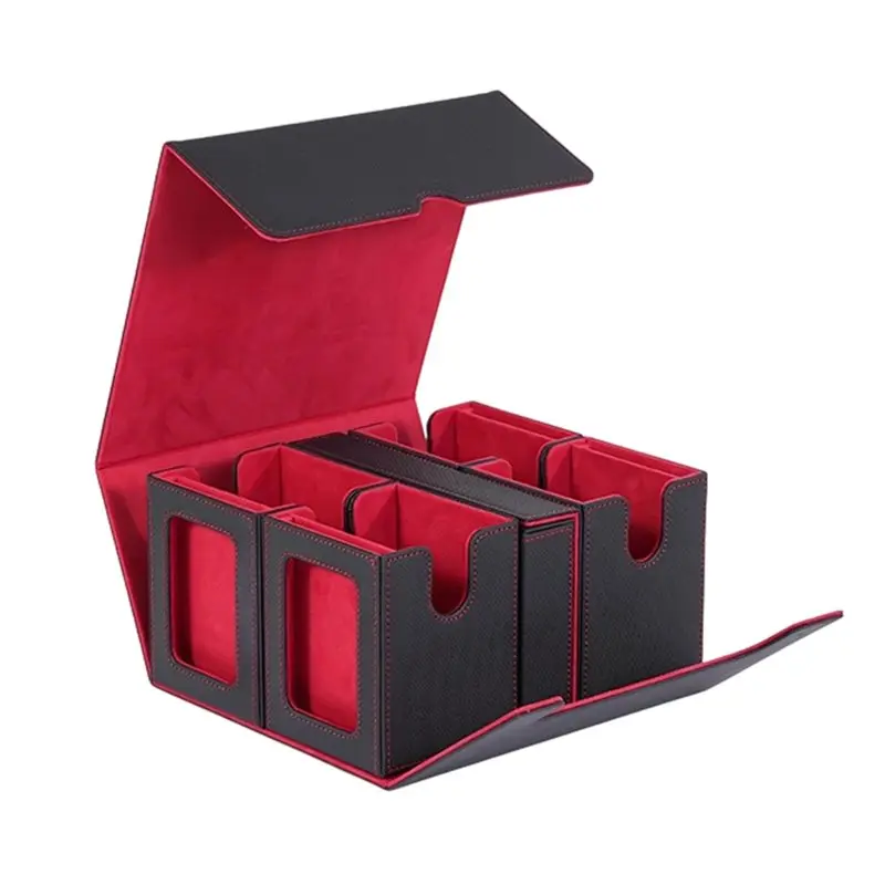 WOWFU-Trading Card Deck Box , Trading Card Storage Box Multi-Purpose Removable Deck Case , For Game Sports Card