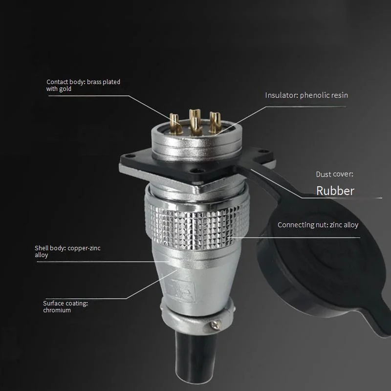 PLS28 P28-2/3/4/5/7/8/10/12/16/17/20/24/26 Pin Aviation Connector Plug WS28 Male Female Plug Socket Connector