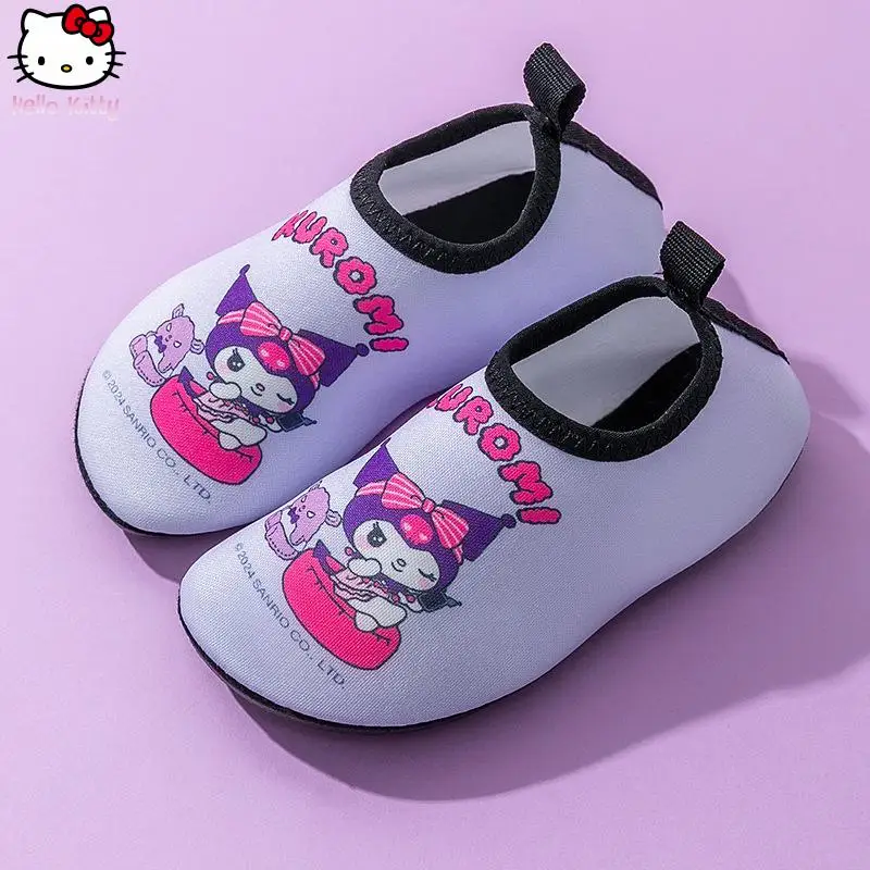 

Hello Kitty Parent Child Kawaii Cartoon Swimming Beach Shoes Kuromi New Quick Drying Breathable Indoor Comfort Floor Sock