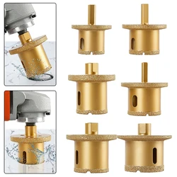 1pcs Triangular Shank Brazed Diamond Hole Drill Saw Core Bits For Marble Tiles Washbasin Hole Opener Drilling