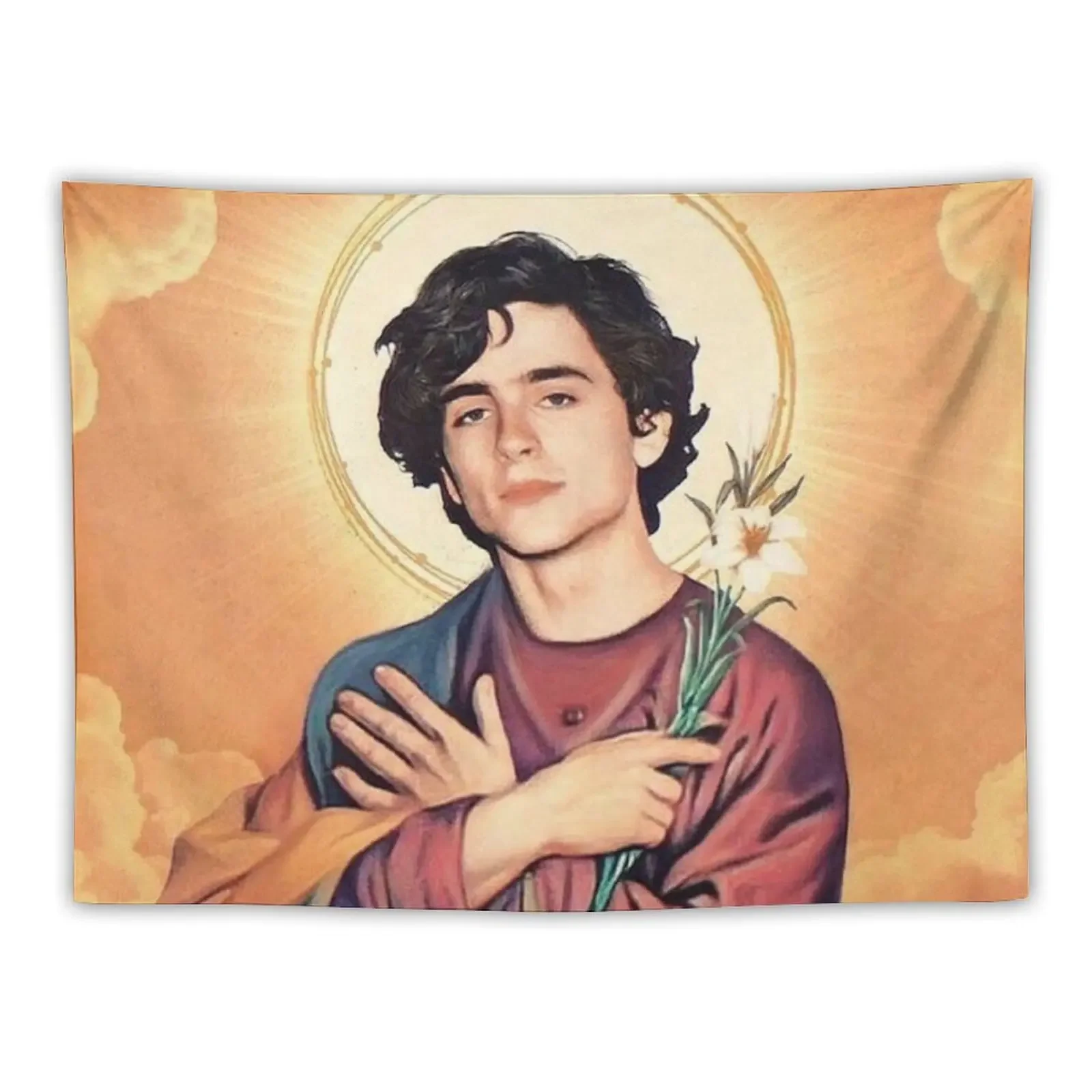 Timothee Chalamet as Jesus Tapestry Bedrooms Decor Japanese Room Decor Home Decorators Tapestry