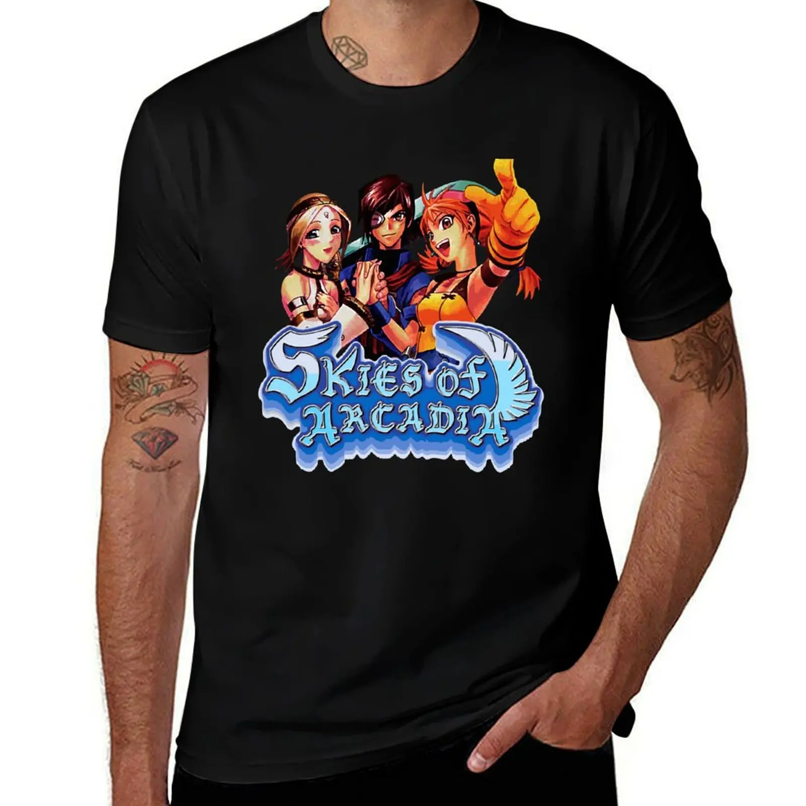 

Skies of Arcadia T-Shirt anime t shirts oversize t shirt man plain T-Shirt
