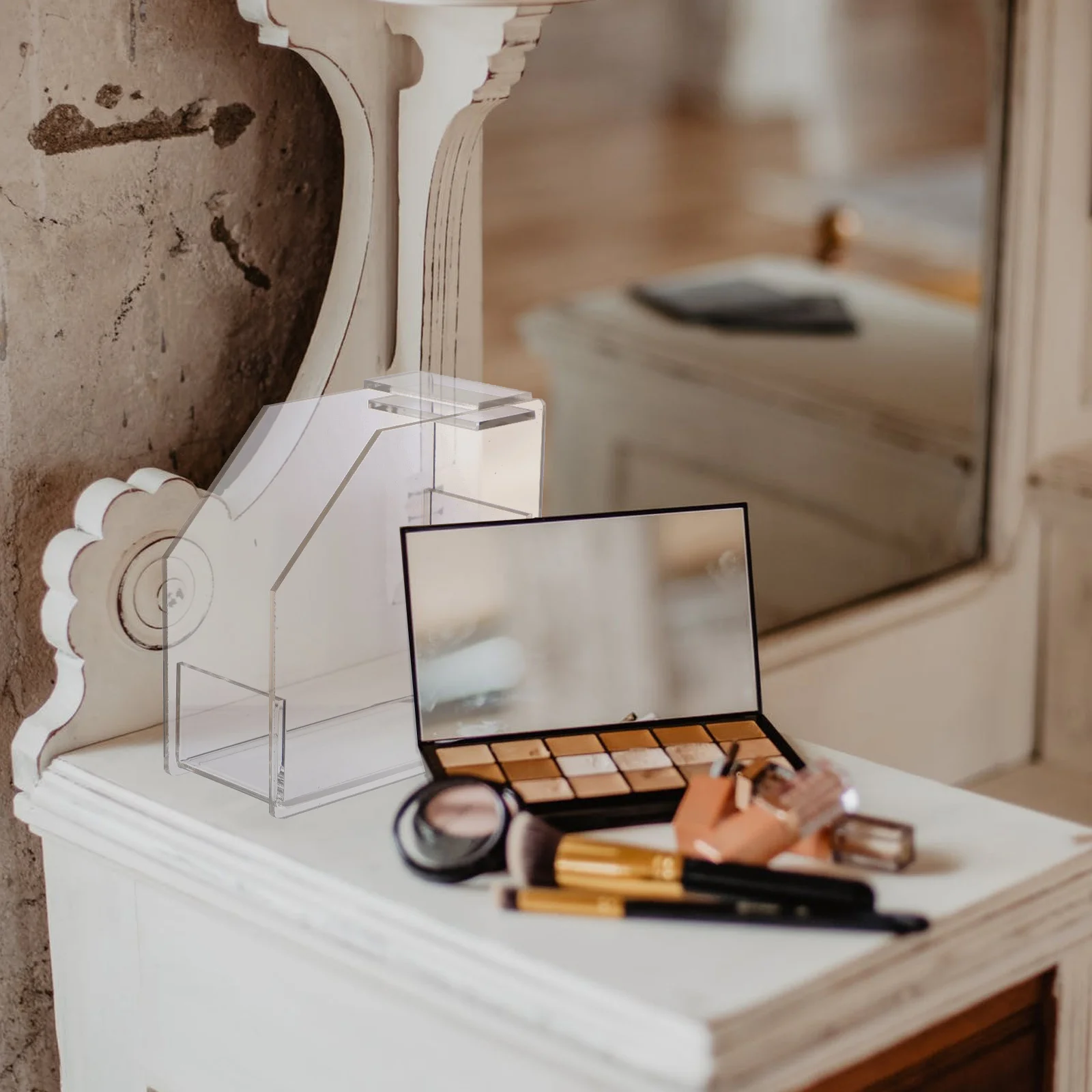 

Manicure Paper Holder Acrylic Storage Case Remover Wipe Organizer Durable Practical Simple Design for Home Salon