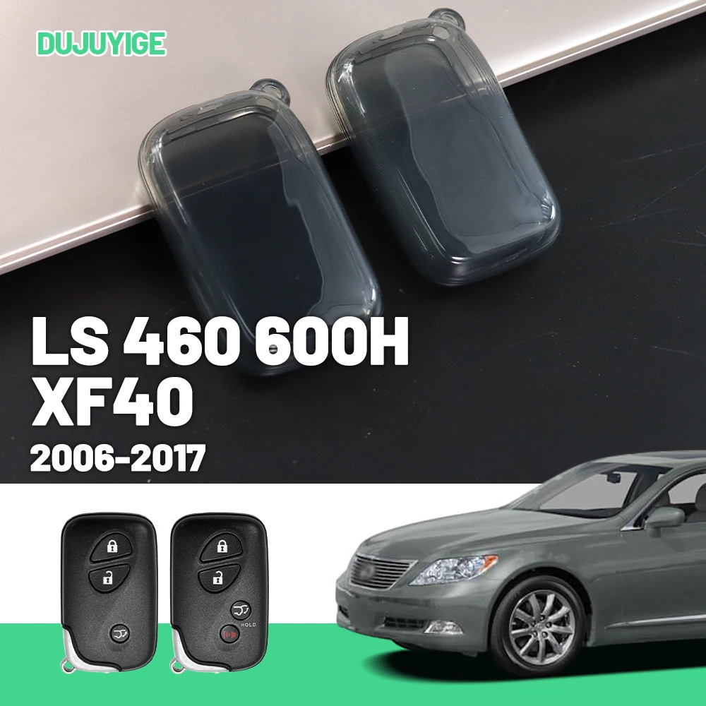 

Clear TPU Car Key Case For Lexus LS 460 600H XF40 2006-2017 Key Fob Cover Protector Shell Auto Accessories 2007 2008 2009 2010