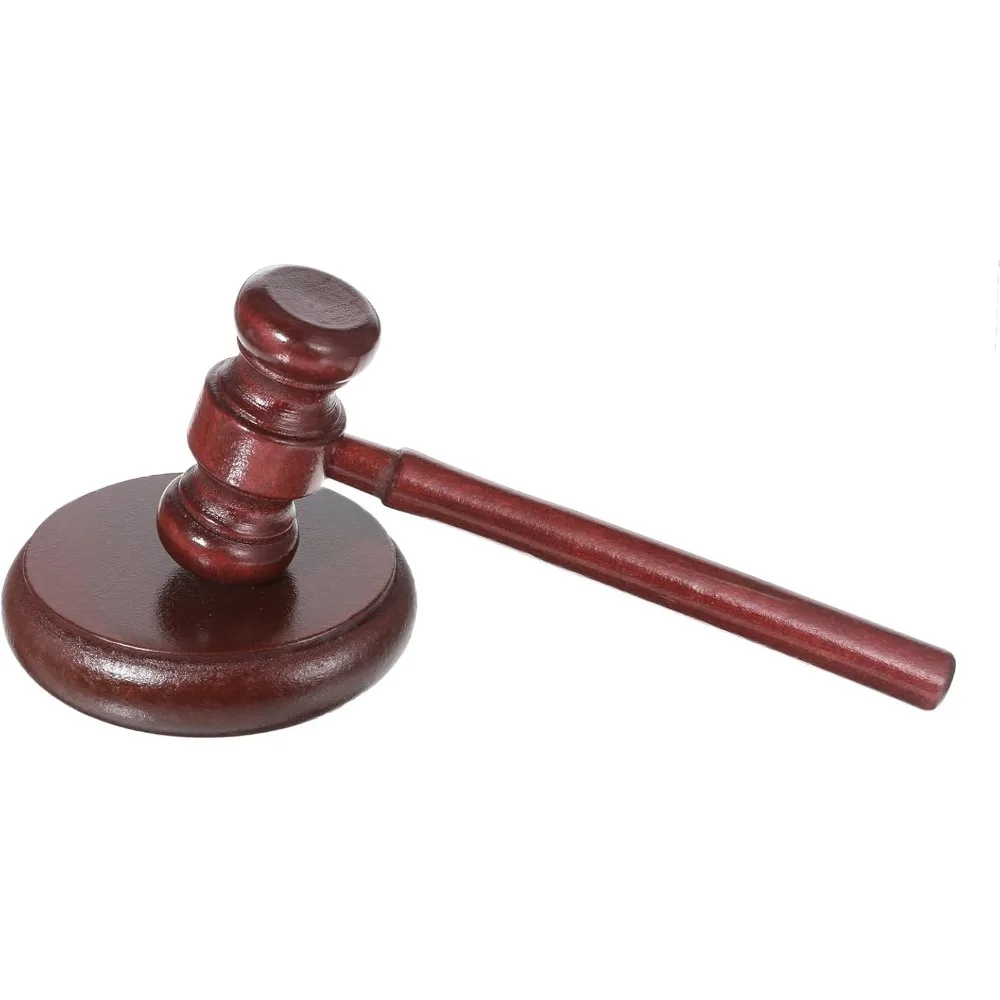 1 Set Gavel and Sound Block Set for Lawyers, Wooden Gavel and Block, Judge Lawyer Court Hammer, Auction Meeting Decor Gift