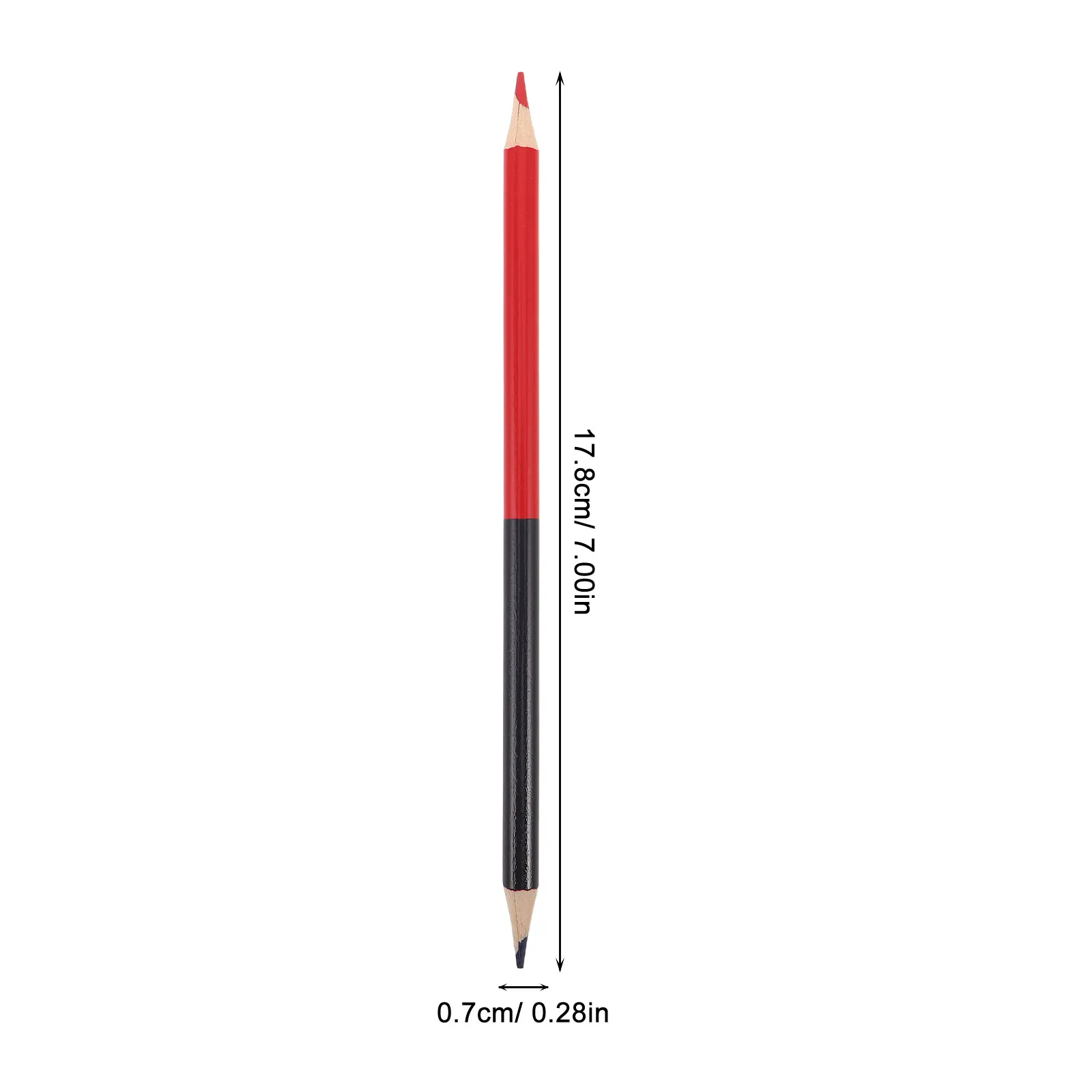 12Pcs Carpenter Pencils Wood Red Blue Erasable Pre Sharpened Marking Pencils for Woodworking Drawing Testing Red Sketch Pencil
