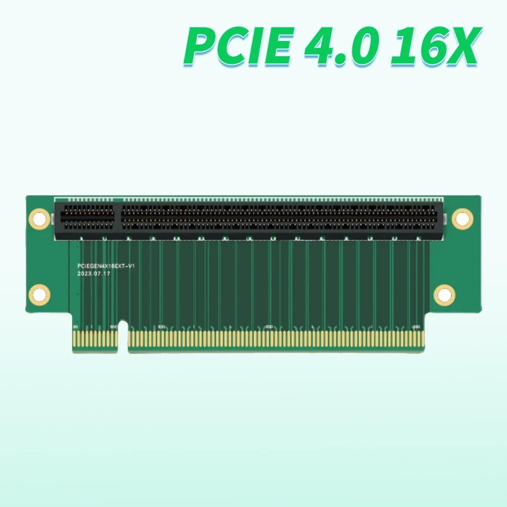 PCIE 4.0 16X 90 Degree Angled Adapter Riser Card PCI Express x16 for Small 2U Computer Server IPC