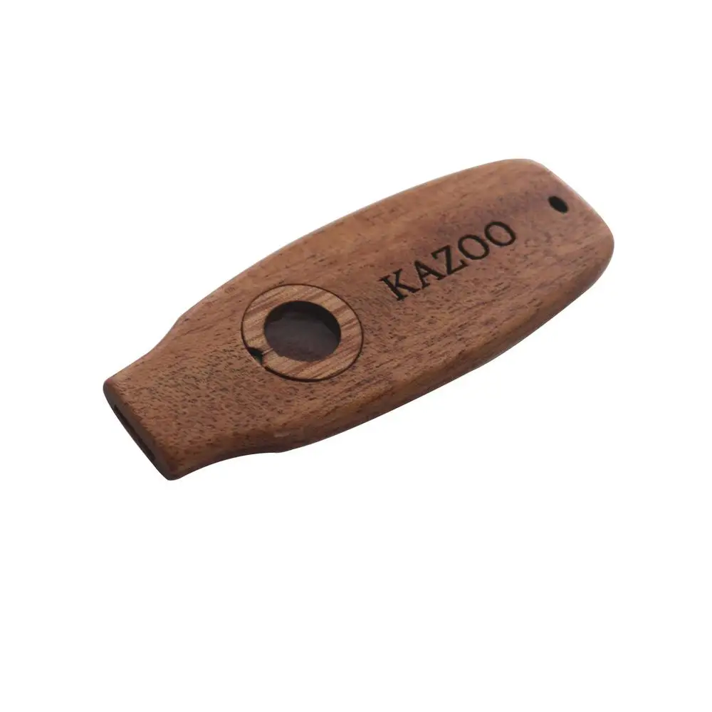 Wooden Kazoo Flute for Beginners Professional Accompaniment Kazoo with Diaphragm Musical Instrument For Acoustic Guitar Ukulele