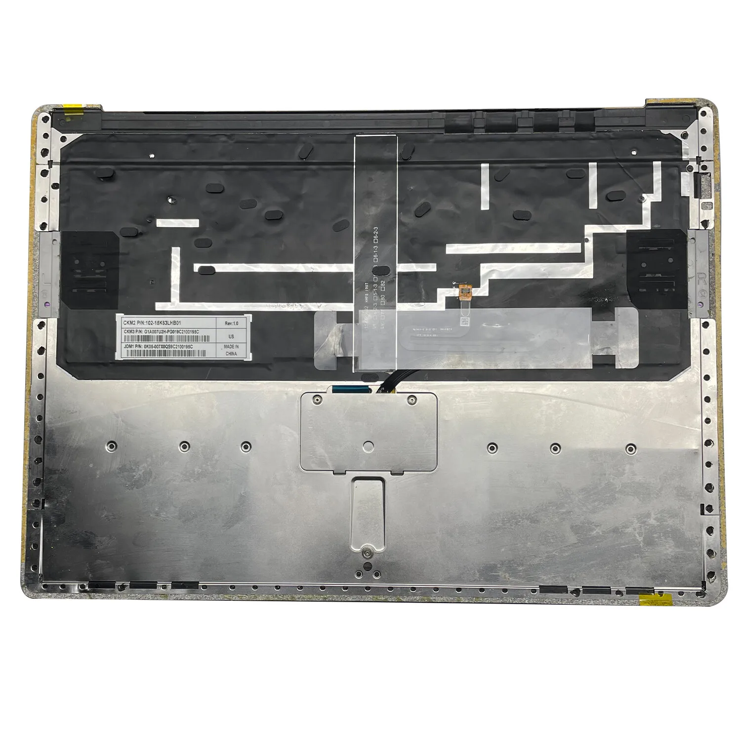 لجهاز Microsoft Surface 1st 2nd 1769 Palmrest Touchpad مع لوحة مفاتيح بإضاءة خلفية رمادي أمريكي