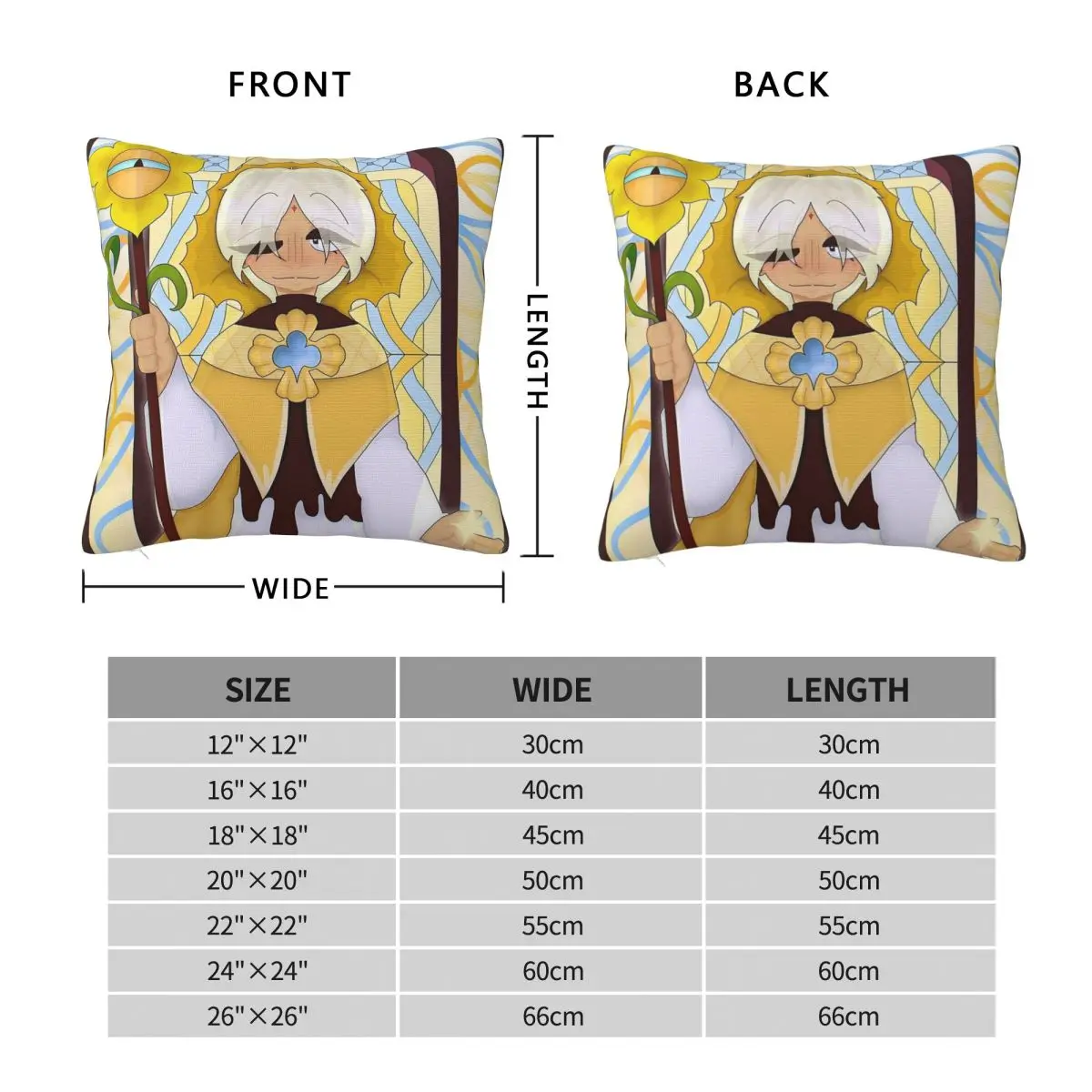 Pure Vanilla Cookie Run Pillowcase Polyester Linen Velvet Printed Zip Decorative Room Cushion Cover