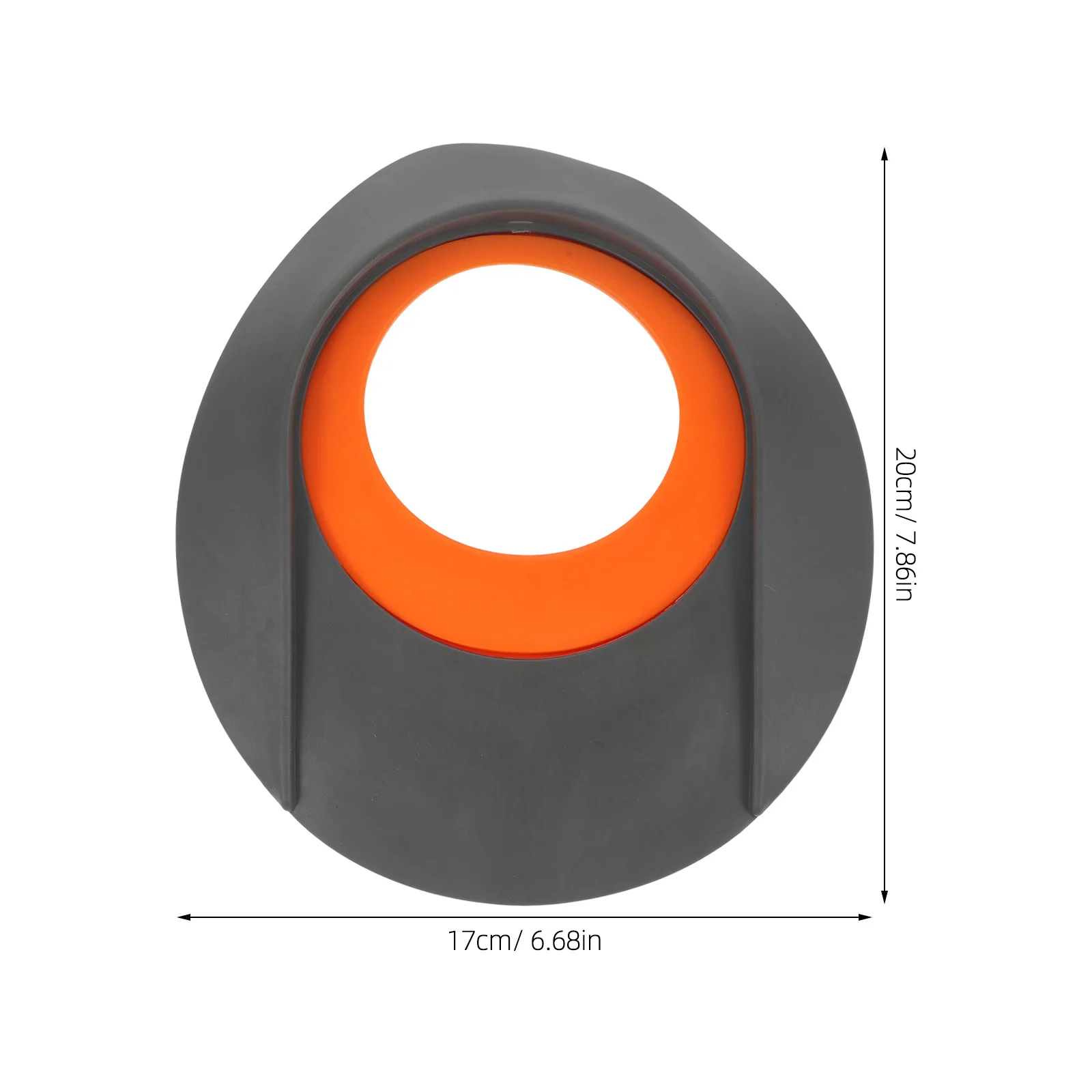 Putting Green Übungslochbecher 7,8 x 6,9 Zoll Grau Orange TPR Golf-Trainingsmatte für den Innen- und Außenbereichszubehör