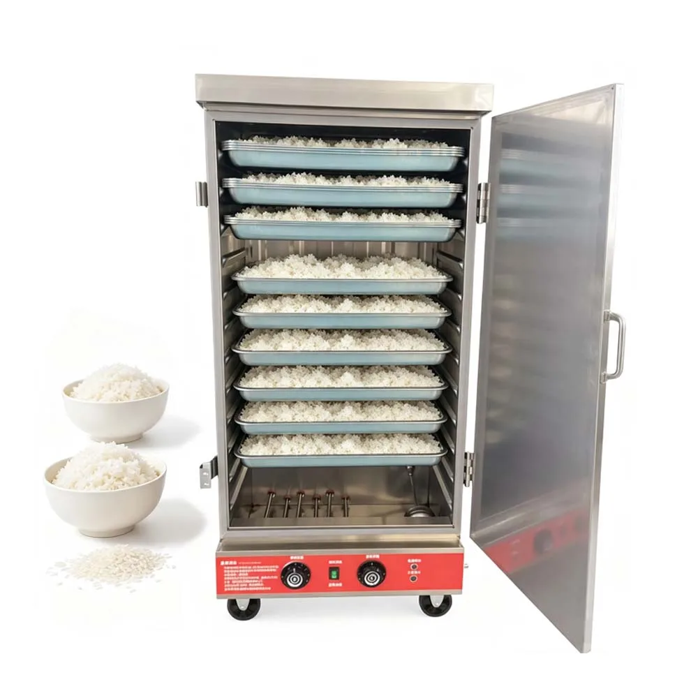 Commercial Electric Rice Steamer Cabinet Adjustable Temperature Food Steaming Machine For Canteen Restaurant Rice Bun Seafood