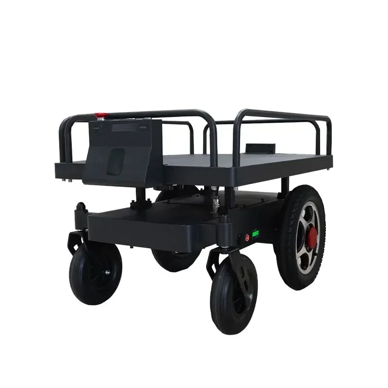 Electric Wheel Multi-layer Fruit Warehouse Order Picking Trolley Transportation Follow Robot Trolley
