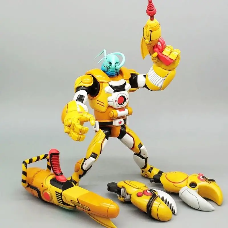 متوفر في المخزون لعبة القرش 6 بوصة المحارب كراب ميكانيكي عمل الشكل تحصيل نموذج المحيط الحيوان تمثال عمل فني عرض FS #4